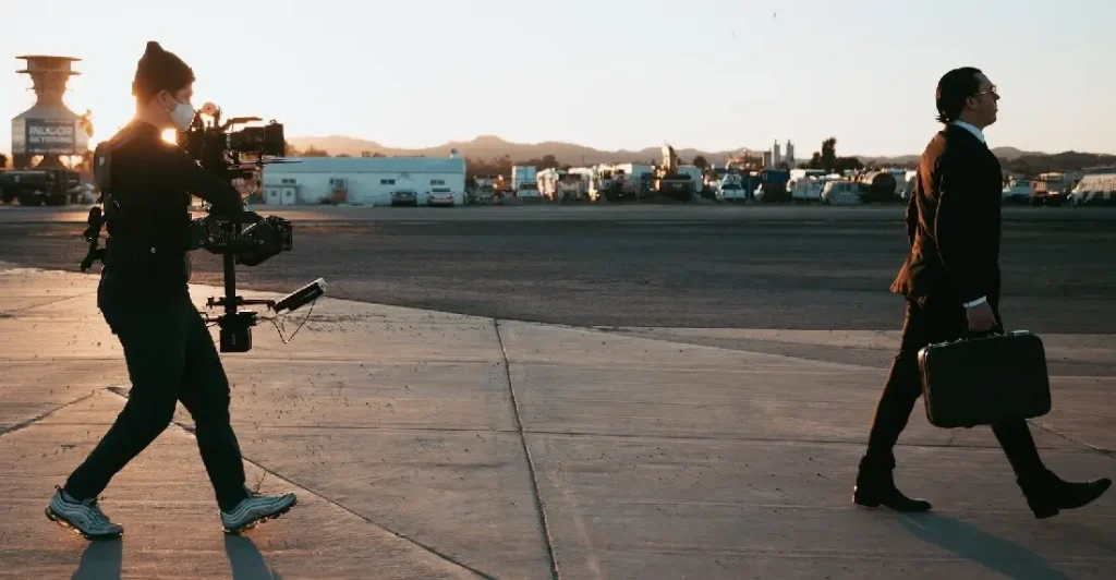 Movie Extra at Airport