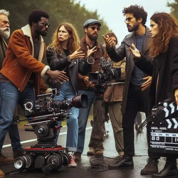 Movie Crew Arguing