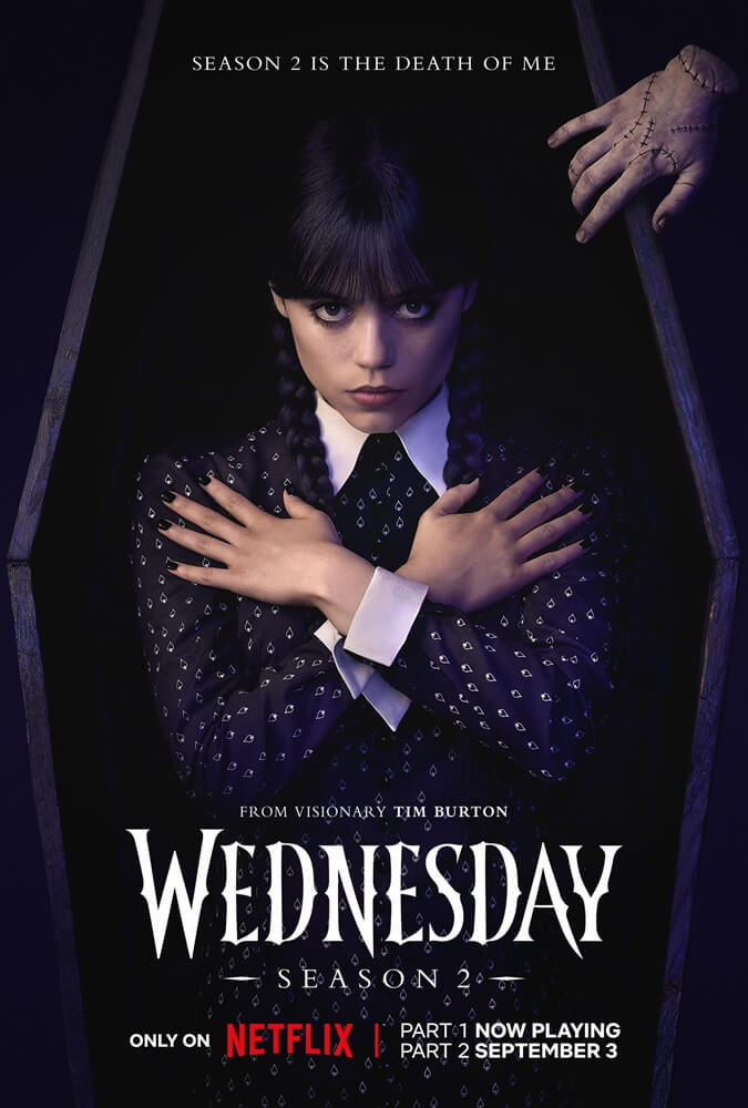 Jenna Ortega & Wednesday TV Season Poster 3