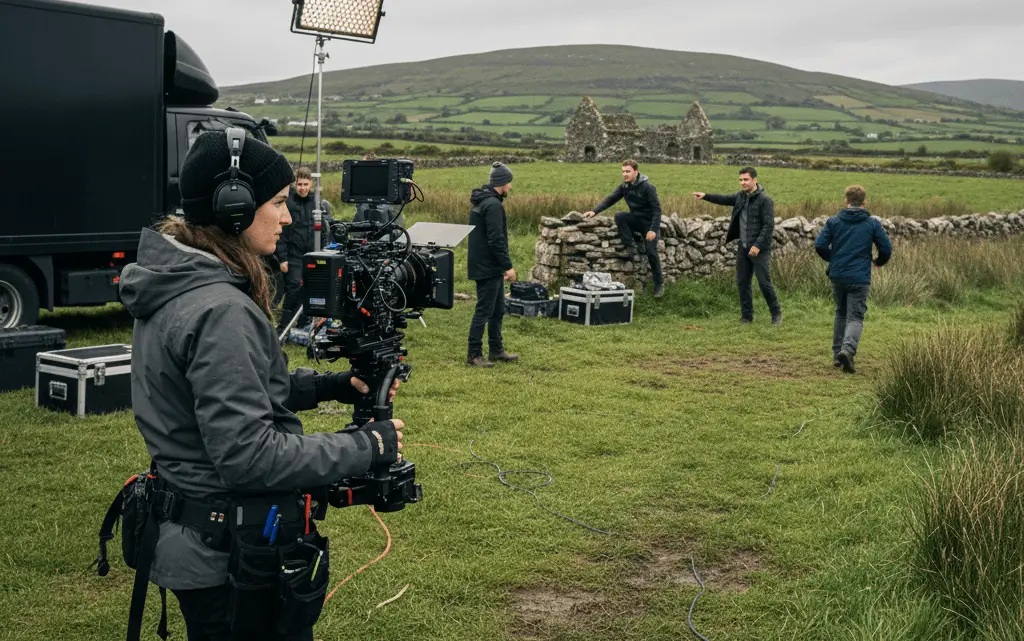 Camera Operator on Movie Set in Wicklow